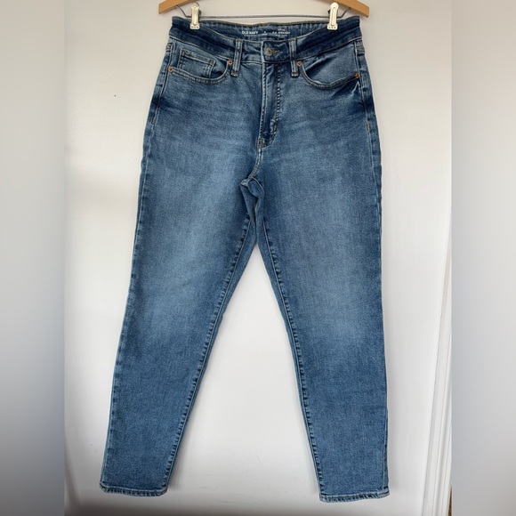 Old Navy High Rise OG Straight Blue Straight Leg Jeans‎ Timeless Style Size 6 - Picture 1 of 6